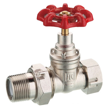 brass gate valve with iron handwheel nickle plated brass valves